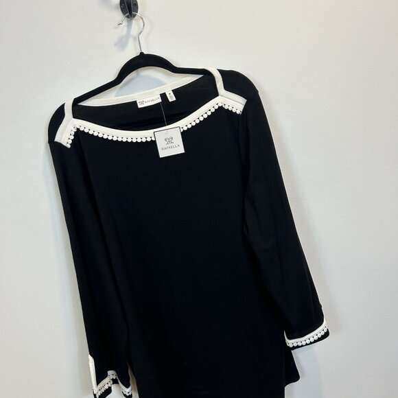 Rafaella Black and White Women's Top - Picture 2 of 9